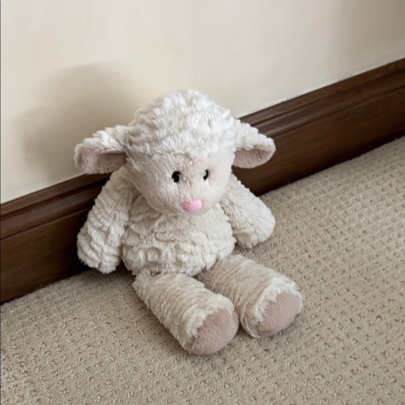Charming Cream and Tan Sheep Plush - Picture 3 of 6